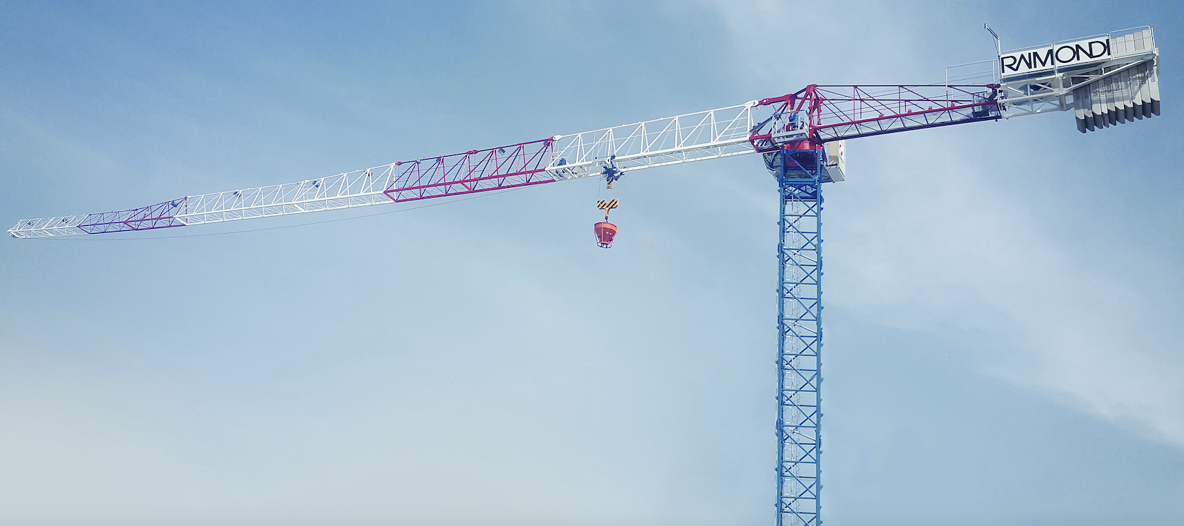  MRT159 topless crane with a 65 meter jib length and a maximum tip load of 1650 kg