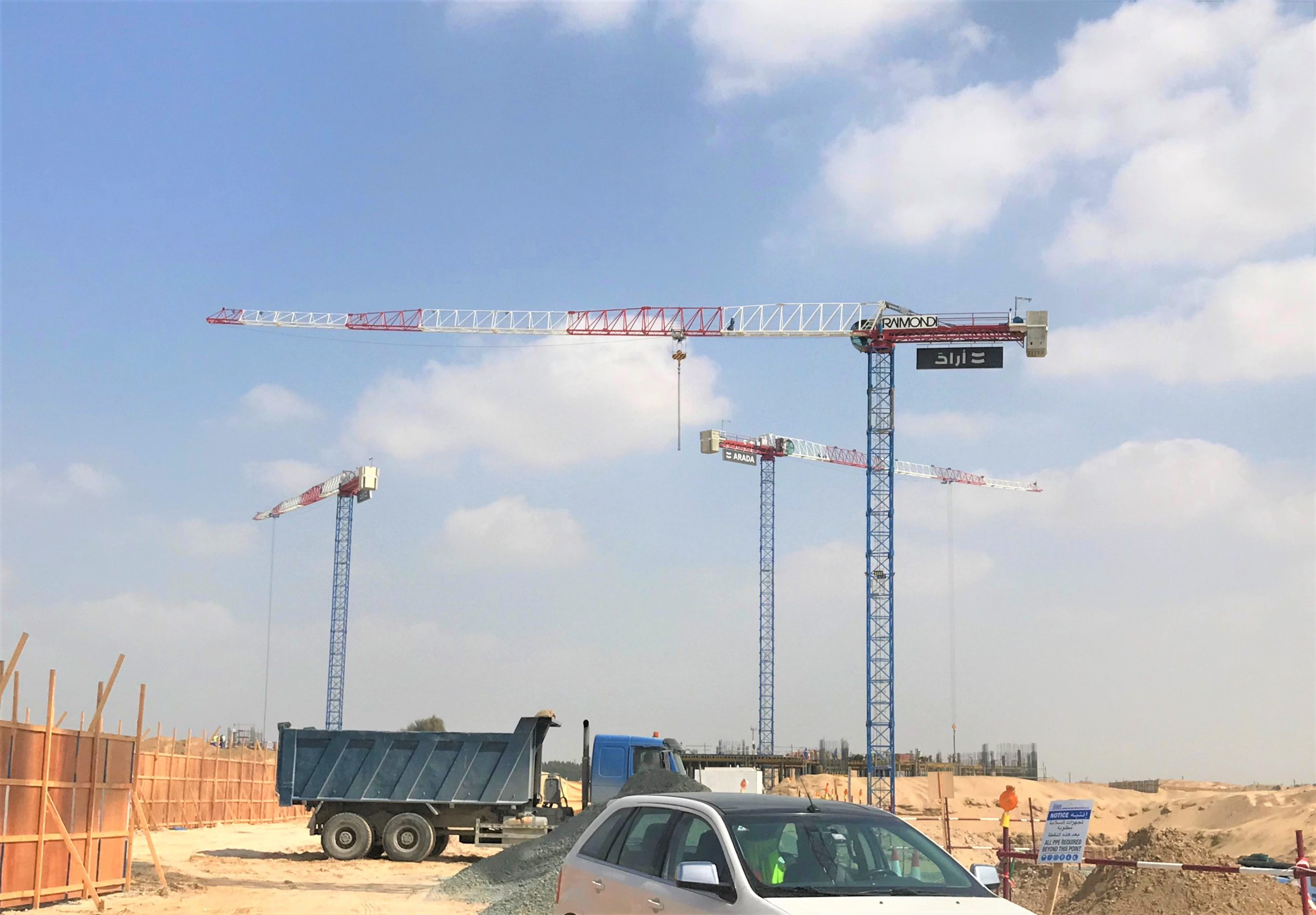 Heavy Lift News: Eight Raimondi Towers at Aljada by Arada in UAE